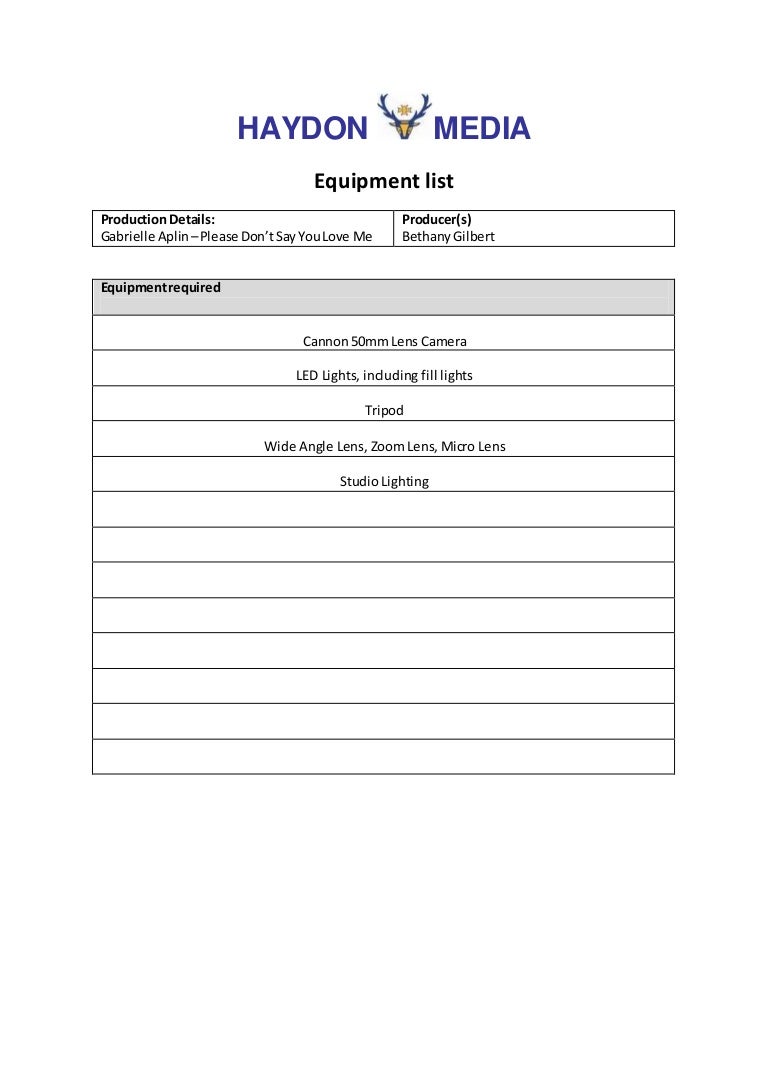equipment-list