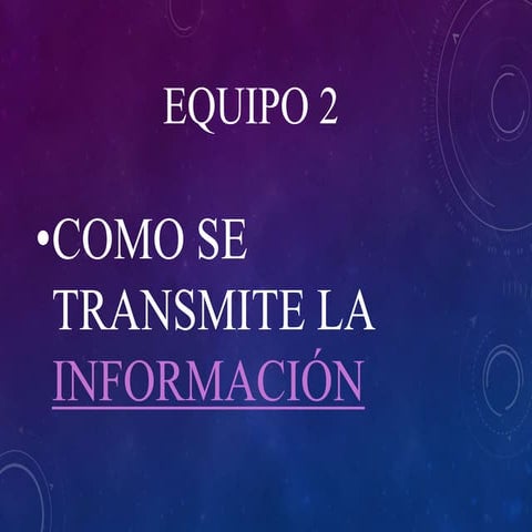como se transmite la información