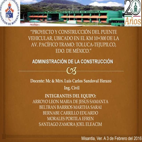 Equipo 3   Admon. de la Construcción - ITSM