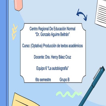 La autobiografía