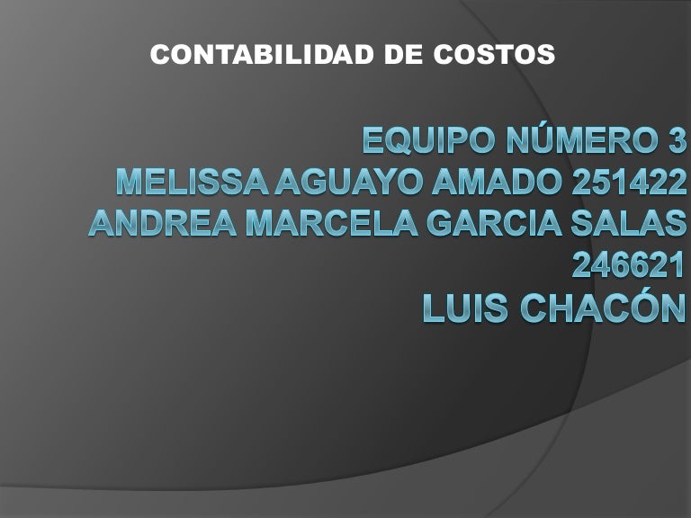 contabilidad de costos