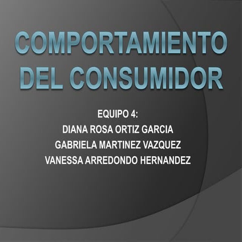 Comportamiento del consumidor