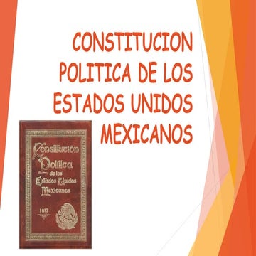 Constitucion política de los estados unidos mexicanos | PDF