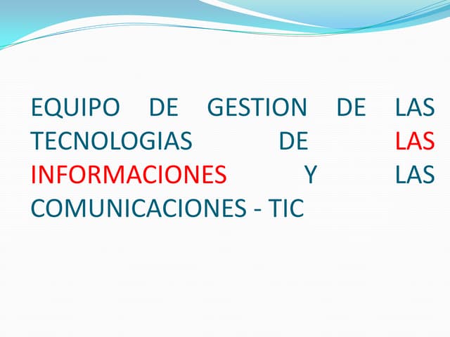 Equipo de gestion tic del vicente hondarza