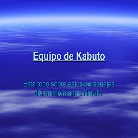 Equipo de kabuto