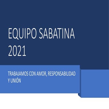 Equipo sabatina 2021