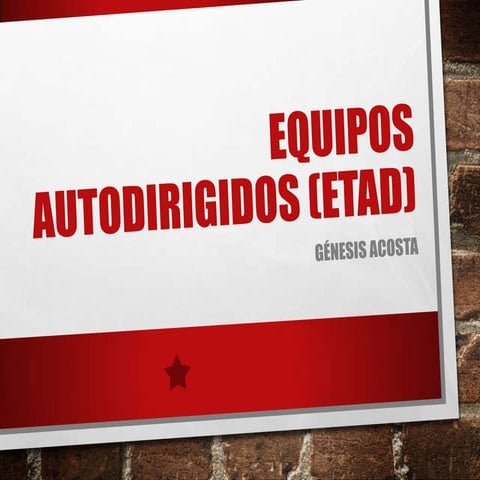Equipos Autodirigidos ETAD
