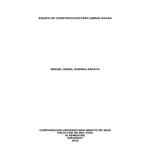 Equipos para la construccion en obras viales