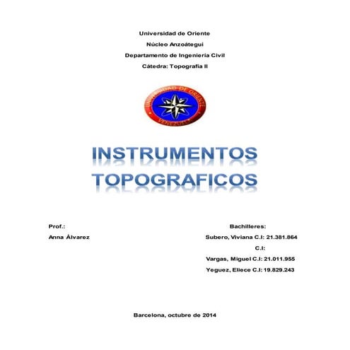 Equipos topograficos