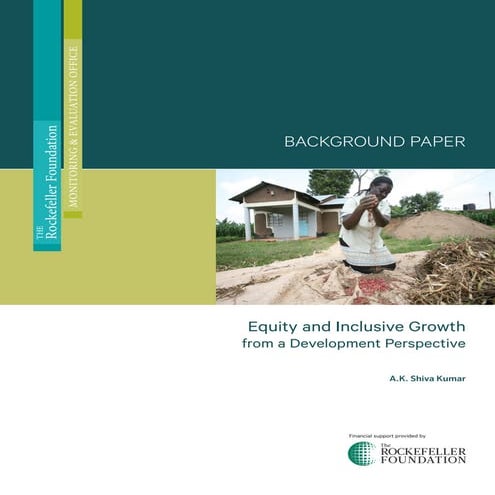 Equity and inclusive growth  background paper - sept 2016