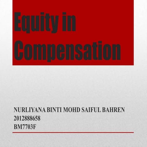 Equity in Compensation 