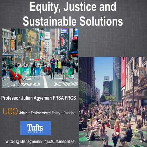 Equity, justice and sustainable solutions