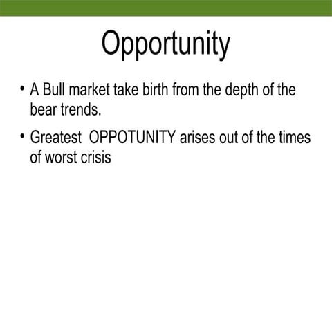 Equity opportunity