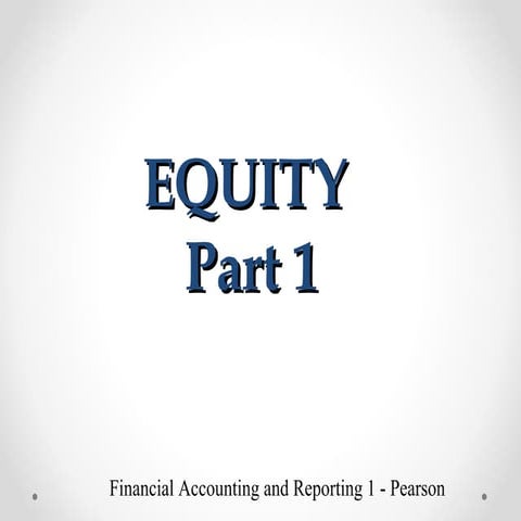 Equity part1