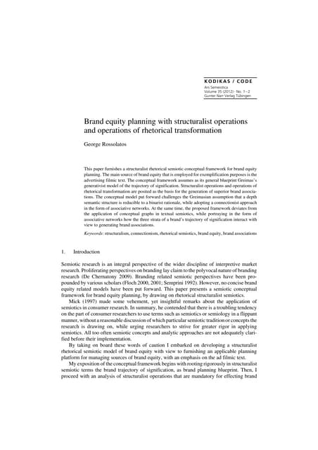 Rhetor dixit model by disruptive semiotics | PDF