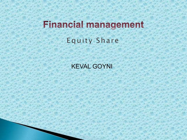 Equity share