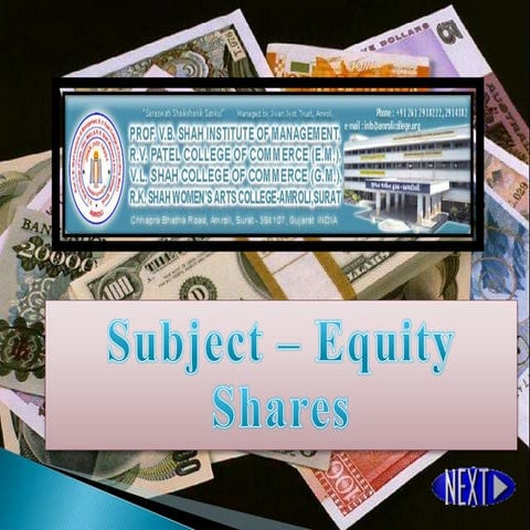 Equity shares