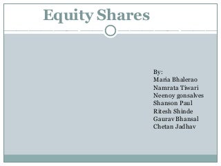Equity shares ppt