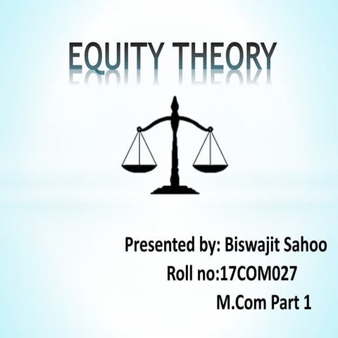 Equity theory