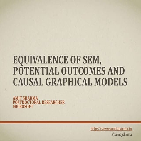 Equivalence causal frameworks: SEMs, Graphical models and Potential Outcomes