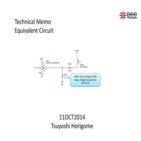 Equivalent Circuit MEMO(12OCT2014)