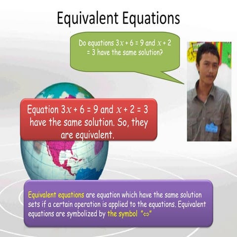 Equivalent equation
