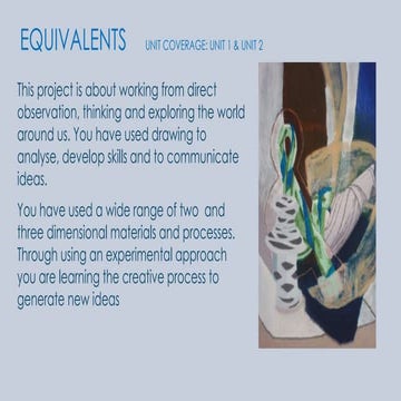 Equivalents project summary