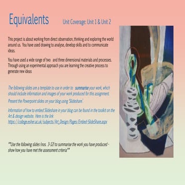 Equivalents Project Summary 