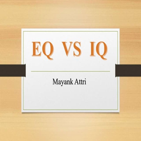 EQ VS IQ
