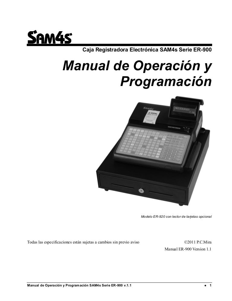 Manual de Programación SAM4S ER-940
