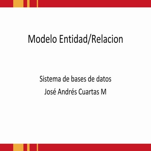 Modelo Entidad Relación