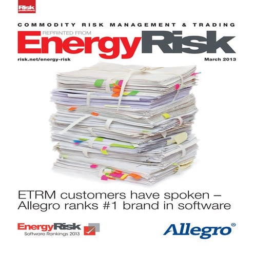 Energy Risk Magazines ETRM Software Rankings 2013
