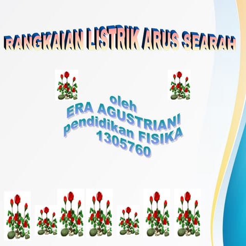 Rangkaian Arus Searah DC