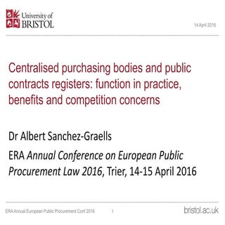 ERA annual public procurement confe...