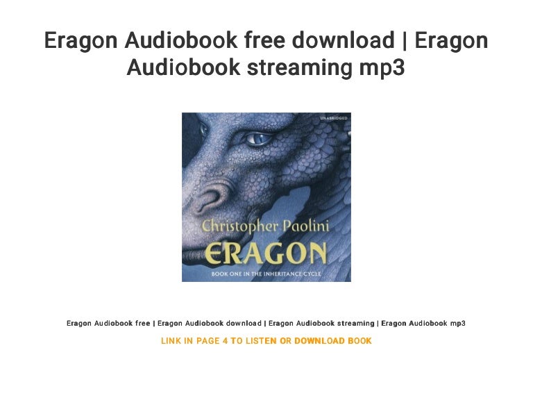 Eragon Audiobook Free Download Eragon Audiobook Streaming Mp3