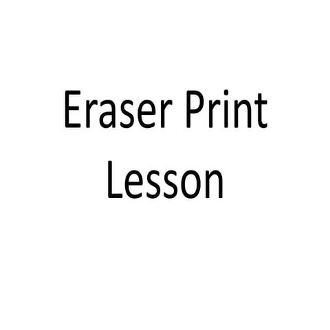 Eraser print power point