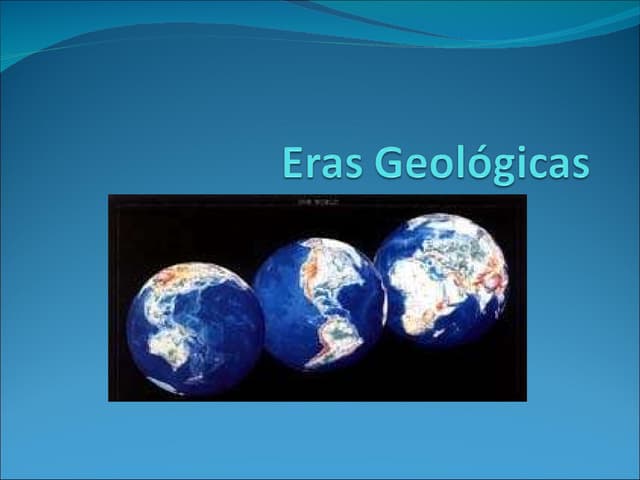 Eras geologicas