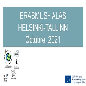 Erasmus+ alas helsinki tallinn octubre, 2021