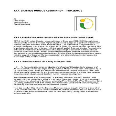 Erasmus mundus association - India (ema-i)