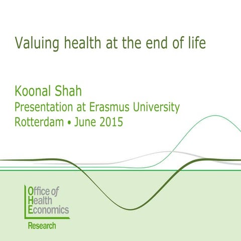 Valuing Health at the End of Life