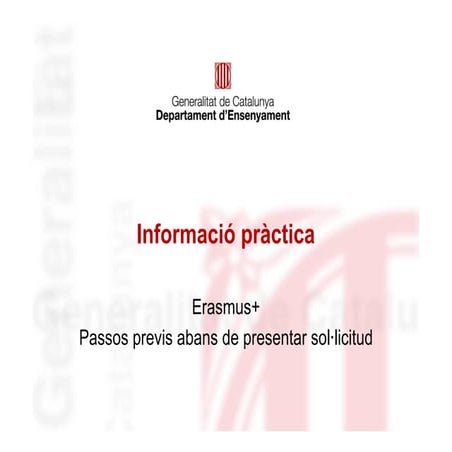 Erasmus+ tutorial ECAS i PIC
