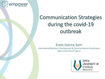 Communication strategies covid 19 outbreak (staff support webinar)