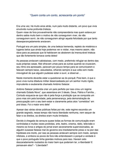 Era uma vez 25 de abril!