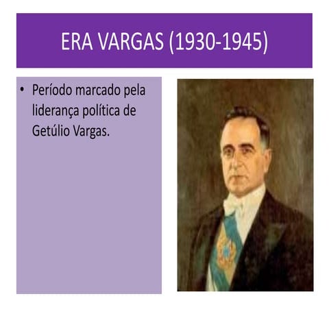 Aula de História sobre a Era Vargas completa | PPTX