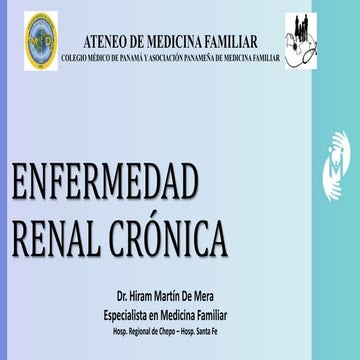 SOAPE Enfermedad Renal Crónica en Atención Primaria