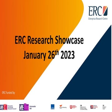 ERC Research showcase 26.01.2023