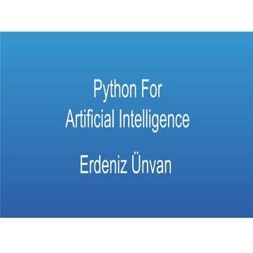 Python for Artificial Intelligence: Enabling Smart Cities and Digital ...