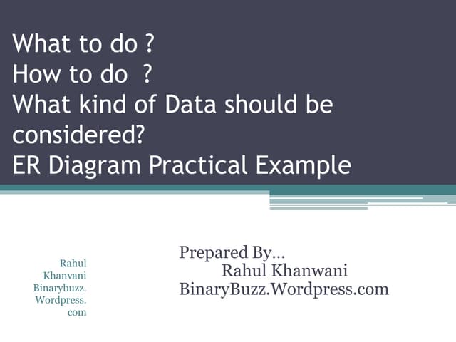 Er diagram practical examples