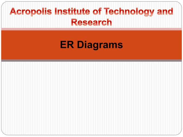 Er diagrams presentation