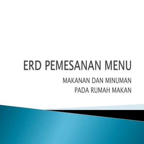Erd pemesanan menu